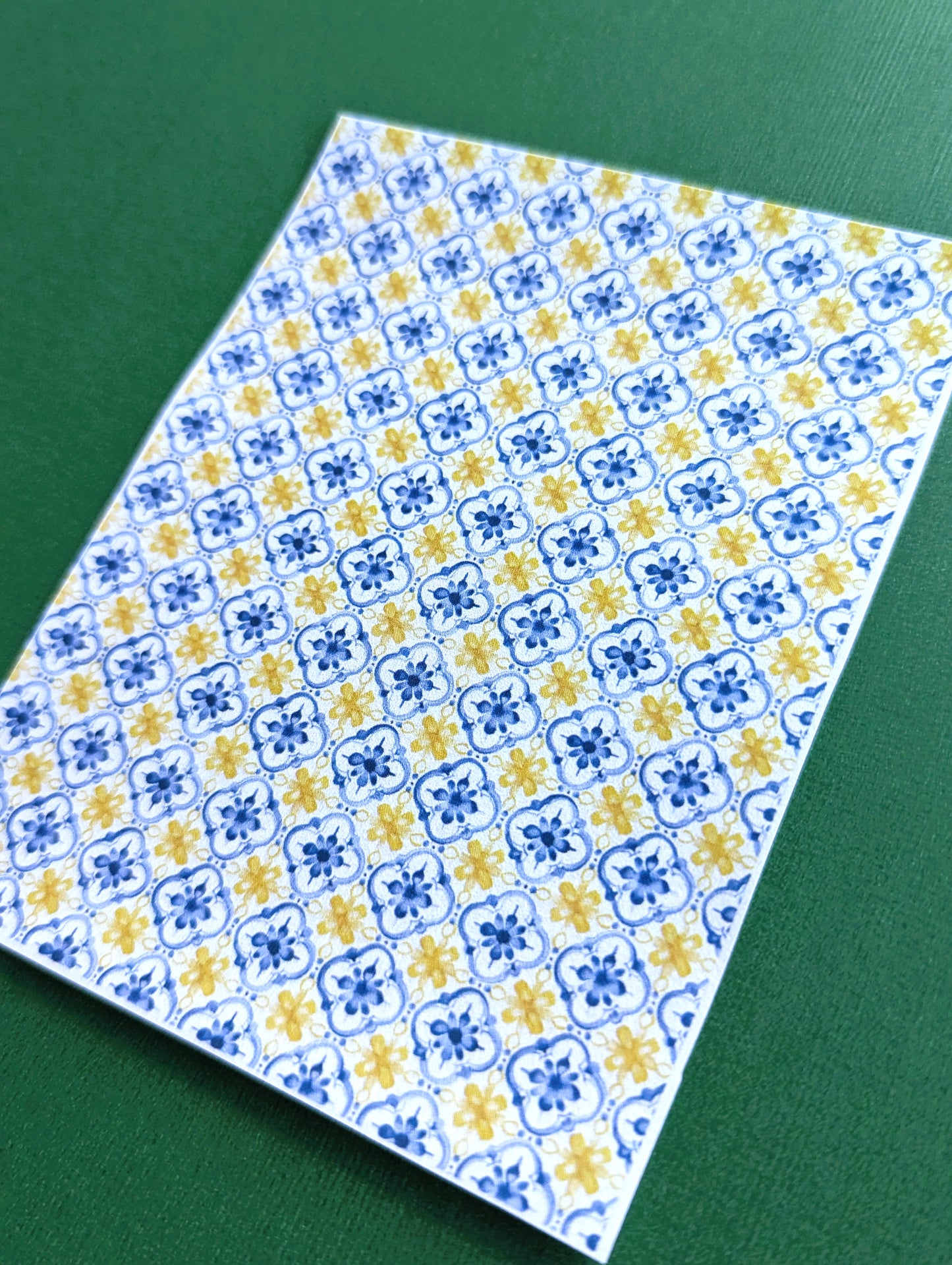 Water Soluble Transfer Paper #058 - Yellow Tiles