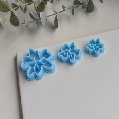 Tropical Flower Clay Cutter with Imprint