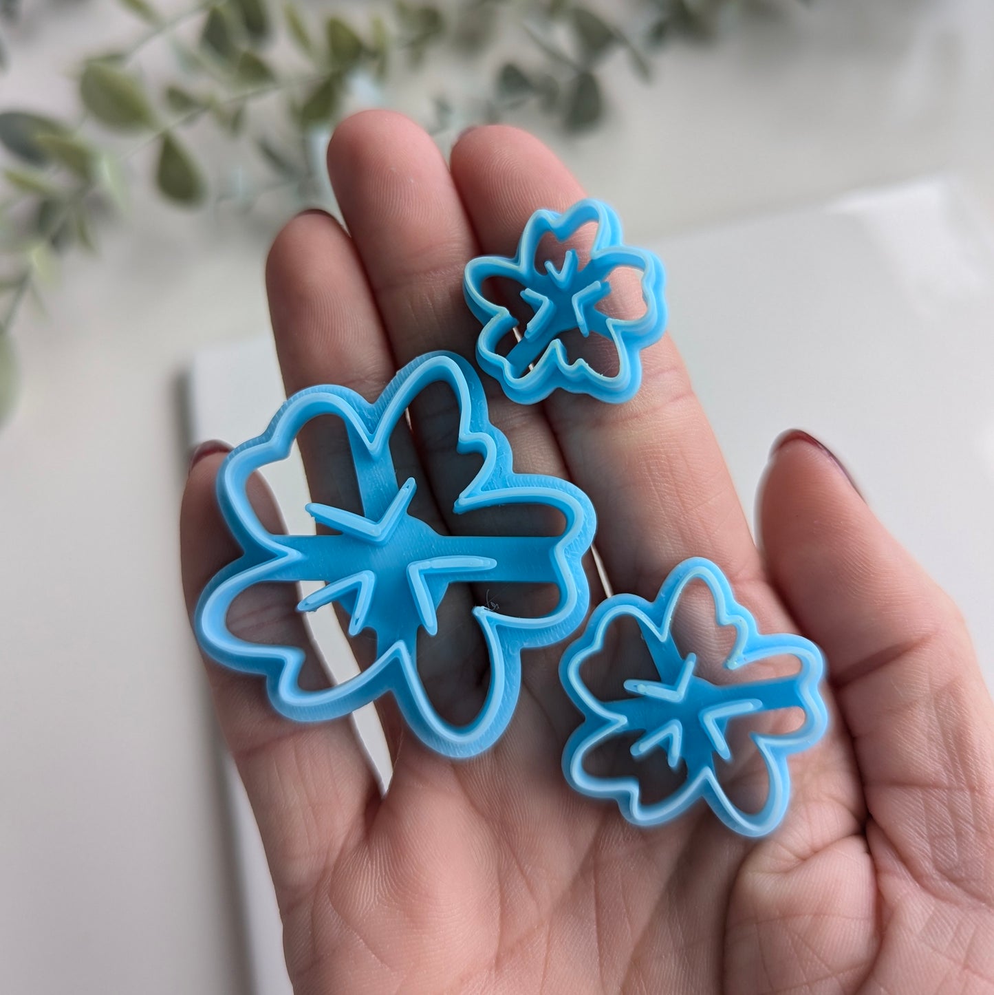 Tropical Flower Clay Cutter with Imprint