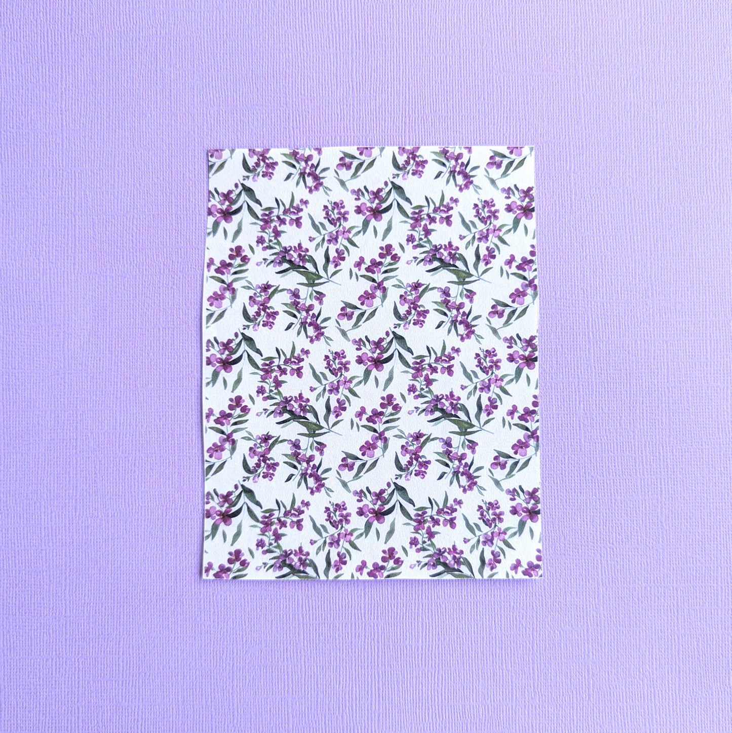 Water Soluble Transfer Paper #023 - Lilac Flowers