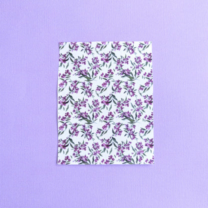 Water Soluble Transfer Paper #023 - Lilac Flowers