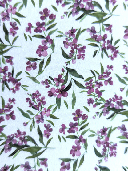 Water Soluble Transfer Paper #023 - Lilac Flowers