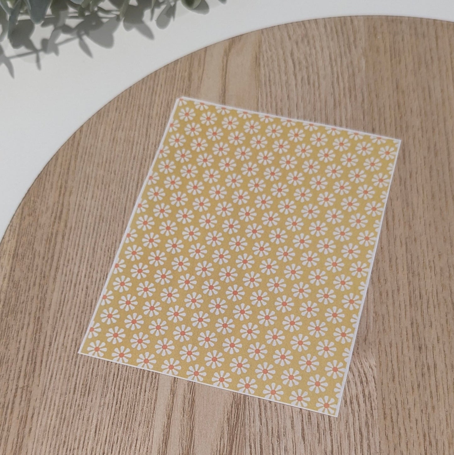 Water Soluble Transfer Paper #082 - Yellow Daisies