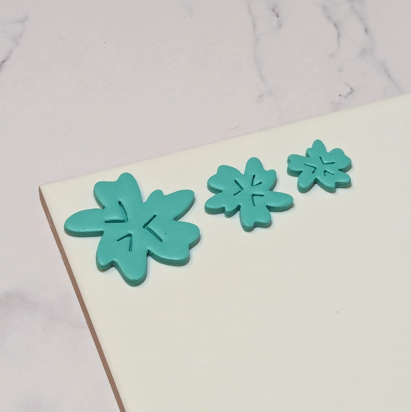 Tropical Flower Clay Cutter with Imprint